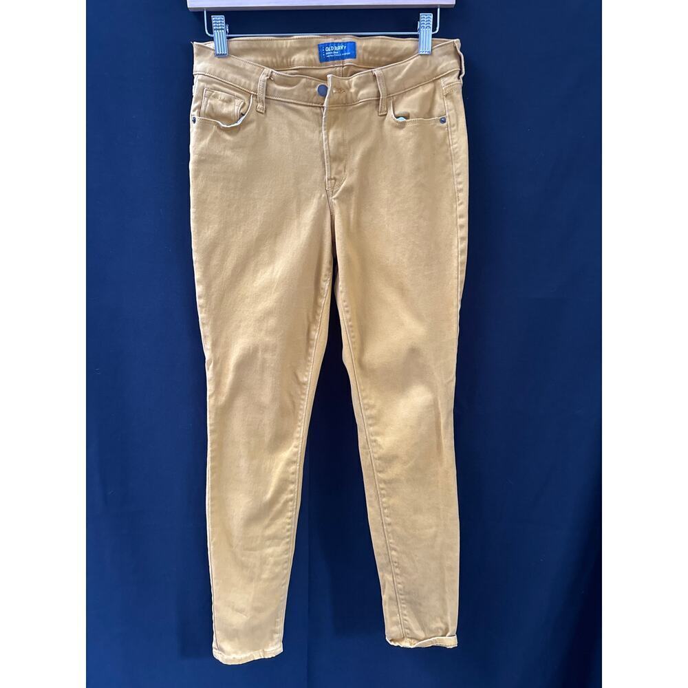 Women’s Old Navy Mustard Yellow Rockstar Mid-Rise Jeans